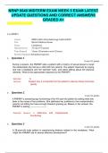 NRNP 6640 MIDTERM EXAM WEEK 5 EXAM LATEST UPDATE QUESTIONS AND CORRECT ANSWERS GRADED A&plus;