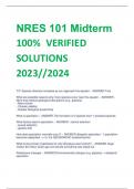 NRES 101 Midterm 100% VERIFIED  SOLUTIONS  2023//2024