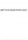 ABT1519 EXAM PACK 2023