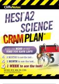 HESI_A2_Science_Cram_Plan cliff notes complete latest update A+ grade solutions.