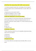 ACLS Post Test Answer Key 2023 100% correct answers