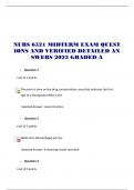 NURS 6521 MIDTERM EXAM QUESTIONS AND VERIFIED DETAILED ANSWERS 2023 GRADED A