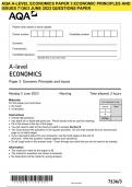 AQA A-level ECONOMICS Paper 3 Economic Principles and Issues 7136/3 June 2023  Questions Paper