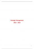 Samenvatting "Strategic Managment", 3e bach