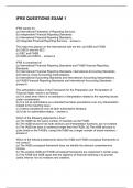 IFRS Questions Exam 1