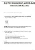 C157 TEST BANK CORRECT QUESTIONS AND ANSWERS GRADED A.2023