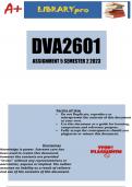 DVA2601 Assignment 5 &lpar;DETAILED ANSWERS&rpar; Semester 2 2023