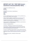 MPOETC ACT 120 - TEST ONE Correct Questions & Answers&lpar;Verified 100&percnt;&rpar;
