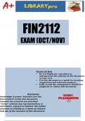 FIN2112 Application based assignment for the October Exam Cycle (DETAILED ANSWERS) 2023 