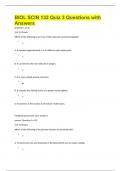 BIOL SCIN 132 Quiz 3 Questions with Answers