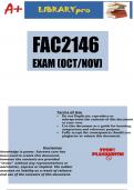 FAC2246 October Exam (DETAILED ANSWERS) 2023