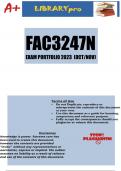 FAC3247N Application based Assignment for the October Exam Cycle 2 (DETAILED ANSWERS) 2023