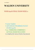 NURS 6521N Final Exam Week 11 (2023/2024) Complete Solution Package