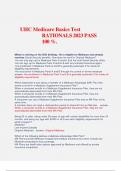 UHC Medicare Basics Test RATIONALS 2023 PASS 100 %.