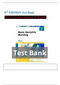 8TH EDITION Test Bank Basic Geriatric Nursing 8th Edition