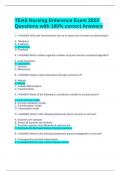 TEAS Nursing Enterence Exam 2023 Questions with Answers  Graded A&plus;&period;docx