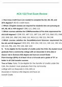 ACA 122 Final Exam Review 2022 with complete solution