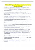 CTR 156CT Propane Final Exam Questions and Correct Answers 2023/2024