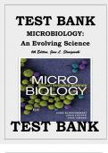 TEST BANK MICROBIOLOGY: AN EVOLVING SCIENCE SIXTH EDITION BY JOAN L. SLONCZEWSKI 