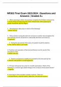 NR302 Final Exam 2023/2024 | Questions and Answers | Graded A+