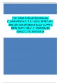 TEST BANK FOR MICROBIOLOGY FUNDAMENTALS&colon; A CLINICAL APPROACH 4TH EDITION MARJORIE KELLY COWAN HEIDI SMITH ISBN10&colon; X ISBN13&colon; 9789