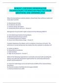 BONENT CERTIFIED HEMODIALYSIS TECHNOLOGIST- TECHNICIAN PRACTICE EXAM QUESTIONS AND ANSWERS 2023 