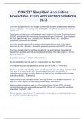 CON 237 Simplified Acquisition Procedures Exam with Verified Solutions 2023