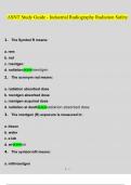 ASNT Study Guide - Industrial Radiography Radiation Safety 