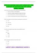 NRNP 6552 MIDTERM EXAM LATEST UPDATE 2023  WEEK 6 MIDTERM 100 QUESTIONS AND 100% VERIFIED CORRECT ANSWERS