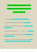 NLN PAX RN Science EXAM WITH COMPLETE SOLUTIONS RATED A&plus; 2023&vert;2024 UPDATE