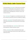 TCOLE Basic Jailer Course Exam &vert; &lpar;2023&sol;2024&rpar; &lpar;VERIFIED SOLUTIONS&rpar; &vert; Latest 2023&sol;24 &vert; Updated & Verified &vert; Guaranteed Success &vert; 50 Pages