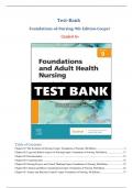                                       Test-Bank   Foundations-of-Nursing-9th-Edition-Cooper   Graded A+