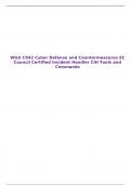 WGU C842 Cyber Defense and Countermeasures EC Council Certified Incident Handler CIH Tools and Commands