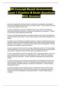 RN Concept-Based Assessment Level 1 Practice B Exam Questions With Answers