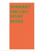 Summary EML1501 STUDY NOTES