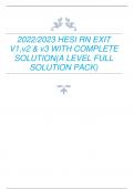 2023 COMMUNITY HEALTH HESI RN V1&comma;V2&V3 &lpar;3 LATESTVERSIONS &rpar; EXIT HESI EACH VERSION CONTAINS 55 QUESTIONS AND CORRECT ANSWERS&vert;TEST BANK&vert;AGRADE