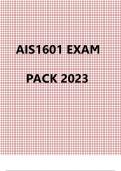 AIS1601 EXAM PACK 2023