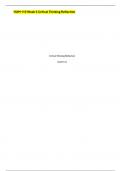 HUM 115 Week 5 Critical Thinking Reflection &lpar;2&rpar;