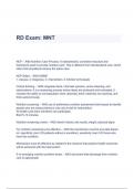RD Exam - Domain II, MNT  Questions & Answers Latest Update
