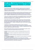 PN Exit Hesi &sol; Rationales LATEST 2023-2024 GRADED A WITH CORRECT ANSWERS