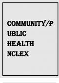 Community/P ublic  Health  nclex