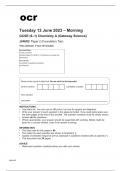 ocr GCSE Chemistry A (Gateway Science) J248-02 June2023 Question Paper.