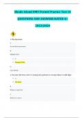 Rhode Island DMV Permit Practice Test 10 QUESTIONS AND ANSWERS RATED A&plus; 2023&vert;2024