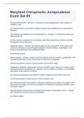 Maryland Chiropractic Jurisprudence Exam Set &num;3 Questions and Answers