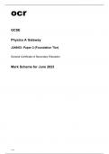 ocr GCSE Physics A Gateway J249&sol;02 June2023  Question Paper and Mark Scheme&period;