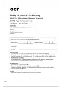 ocr GCSE Physics A &lpar;Gateway Science&rpar; J249-02 June2023 Question Paper&period;