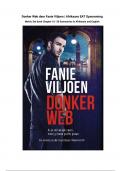 Donker Web By Fanie Viljoen | FAL Set Book Summaries Afrikaans & English | All Chapters