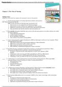 Davis Advantage for Fundamentals of Nursing Care Concepts&comma; Connections & Skills&comma; 4th Edition by Marti Burton Test Bank 2