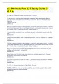 Air Methods Part 135 Study Guide 2 Exam -  Q & A