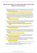 HESI RN EXIT EXAM VERSION 1 TO 7 2023&sol;2024 GRADED A&plus;